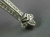ANTIQUE LONG .95CT ROUND DIAMOND 14KT WHITE GOLD 3D FILIGREE BROOCH PIN #19044