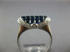 3.95CT DIAMOND & AAA SAPPHIRE 18KT WHITE GOLD 3D PRINCESS & ROUND OVAL FUN RING