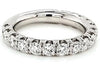 WIDE 1.74CT DIAMOND 18KT WHITE GOLD ROUND 3/4 ETERNITY WEDDING ANNIVERSARY RING