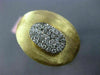 ESTATE LARGE .50CT DIAMOND 14KT TWO TONE GOLD 3D CLASSIC OVAL ITALIAN FUN RING