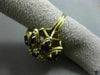 ANTIQUE LARGE 3.21CT DIAMOND & AMETHYST 14KT YELLOW GOLD HANDCRAFTED FLOWER RING
