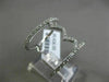 ESTATE WIDE .67CT ROUND DIAMOND 18KT WHITE GOLD 3D ZIG ZAG DOUBLE ROW FUN RING