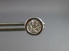 ESTATE .28CT DIAMOND 14KT WHITE GOLD ROUND INVISIBLE BEZEL CLUSTER STUD EARRINGS