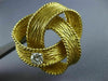 ESTATE LARGE TIFFANY & CO. .52CT DIAMOND 18KT YELLOW GOLD KNOT BOW BROOCH #2559