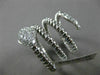 ESTATE LARGE .55CT ROUND DIAMOND 18KT WHITE GOLD FLEXIBLE HANDCRAFTED SNAKE RING