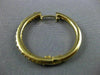 ESTATE .54CT DIAMOND 14KT YELLOW GOLD 3D HOOP HUGGIE HANGING EARRINGS #16814