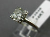 ANTIQUE .75CT OLD MINE DIAMOND 14K WHITE GOLD 3D FISHTAIL ENGAGEMENT RING #3546