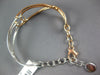 1.0CT DIAMOND 14KT WHITE & ROSE GOLD 3D LOVE KNOT CUFF FLEXIBLE BANGLE BRACELET