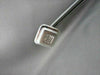 ESTATE WIDE .65CT PRINCESS CUT DIAMOND 14KT WHITE GOLD SQUARE STUD EARRINGS #743