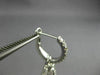 LARGE .60CT DIAMOND & AAA SOUTH SEA PEARL 18K WHITE GOLD HUGGIE HANGING EARRINGS