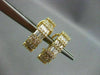 ESTATE 1.75CT DIAMOND 14KT YELLOW GOLD BAGUETTE & ROUND HANGING EARRINGS 15722
