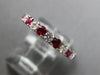 ESTATE 1.39CT DIAMOND & AAA RUBY 18KT WHITE GOLD 2.5mm ETERNITY ANNIVERSARY RING
