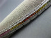 ESTATE WIDE & LONG 7.62CT DIAMOND & MULTI COLOR SAPPHIRE 14K WHITE GOLD BRACELET