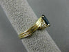 ESTATE .50CT DIAMOND & AAA MARQUISE SAPPHIRE 14KT YELLOW GOLD SWIRL RING #22355