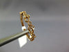 ESTATE .08CT DIAMOND 14KT ROSE GOLD MULTI LEAF FILIGREE WEDDING ANNIVERSARY RING