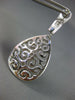 LARGE 1.03CT DIAMOND 18KT WHITE GOLD 3D TEAR DROP FLEUR DE LIS HANGING EARRINGS