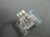 ESTATE .35CT DIAMOND ETOILE TWO ROW 14KT WHITE GOLD ETERNITY RING UNIQUE! #12187