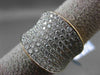 ESTATE MASSIVE 2.74CT DIAMOND 18KT YELLOW GOLD MULTI ROW 3D HEART FUN RING