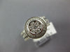 LARGE 1.53CT DIAMOND 14KT 2 TONE GOLD 3D HALO BEZEL ENGAGEMENT WEDDING RING SET