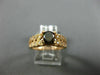 1.36CT WHITE & CHOCOLATE FANCY DIAMOND 14K ROSE GOLD 3D FILIGREE ENGAGEMENT RING
