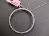 EXTRA LARGE .84CT DIAMOND 14KT WHITE GOLD 3D CLASSIC OF LIFE FLOATING PENDANT