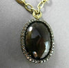 ANTIQUE LARGE 28.86CT FANCY DIAMOND & AAA SMOKY TOPAZ 14KT YELLOW GOLD NECKLACE