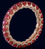 2.53CT AAA RUBY 14KT ROSE GOLD 3D CLASSIC SHARED PRONG ETERNITY FUN LOVE RING