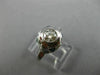 ANTIQUE .45CT DIAMOND SAPPHIRE 14K WHITE GOLD 3D FILIGREE ENGAGEMENT RING #25574