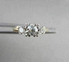 ESTATE .70CT 14KT WHITE & YELLOW GOLD PAST PRESENT FUTURE OLD MIND DIAMOND RING