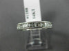 ESTATE .95CT BAGUETTE DIAMOND 14K WHITE GOLD SEMI ETERNITY ANNIVERSARY RING 1188