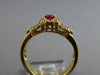 .61CT DIAMOND & AAA RUBY 14KT YELLOW GOLD 3D OVAL & ROUND FRIENDSHIP LOVE RING