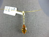 2.58CT DIAMOND & AAA CITRINE 14KT YELLOW GOLD MARQUISE & ROUND FLOATING PENDANT