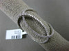 ESTATE MASSIVE .71CT DIAMOND 18KT WHITE GOLD 3D OVAL INFINITY HOOP LOVE FUN RING