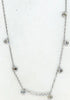 .70CT DIAMOND 18KT WHITE GOLD ROUND CLASSIC BY THE YARD CHANDELIER LOVE NECKLACE