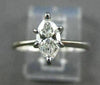 ESTATE .55CT DIAMOND MARQUISE 14KT WHITE GOLD SOLITAIRE ENGAGEMENT RING #17260