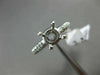 ESTATE .35CT DIAMOND PLATINUM 3D CLASSIC ROUND SEMI MOUNT ENGAGEMENT RING #2077
