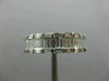 WIDE 2.93CT BAGUETTE DIAMOND 14KT WHITE GOLD 3D 3 ROW ETERNITY ANNIVERSARY RING