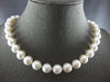 LARGE & LONG AAA SOUTH SEA PEARL 14KT WHITE GOLD 3D CLASSIC LOVE NECKLACE #27952