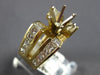 LARGE 2.35CT DIAMOND 14KT YELLOW GOLD MARQUISE SHAPE SEMI MOUNT ENGAGEMENT RING
