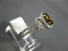ESTATE 1.5CT WHITE & CHOCOLATE FANCY DIAMOND 14K WHITE GOLD OVAL ENGAGEMENT RING