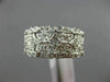 ESTATE WIDE .33CT DIAMOND 14KT WHITE GOLD 3D FILIGREE MILGRAIN ANNIVERSARY RING