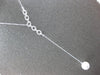 LARGE .55CT DIAMOND & AAA SOUTH SEA PEARL 14KT WHITE GOLD OVAL LARIAT NECKLACE