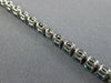 8.06CT DIAMOND & AAA SAPPHIRE 18KT WHITE GOLD 3D OVAL & ROUND TENNIS BRACELET