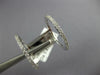 ESTATE LARGE .47CT DIAMOND 18KT WHITE GOLD 3D CLASSIC DOUBLE FULL BAR RING