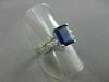 ESTATE 2.09CT DIAMOND & AAA SAPPHIRE 14KT WHITE GOLD ENGAGEMENT RING #19570