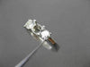 ESTATE .44CT DIAMOND 14KT WHITE GOLD 3 STONE SEMI MOUNT ENGAGEMENT RING #22464