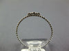 ESTATE SMALL .03CT DIAMOND 18KT WHITE GOLD 3D CLASSIC 3 STONE BEADED FUN RING