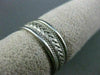 ESTATE WIDE 14K WHITE GOLD FILIGREE ROPE DESIGN MENS WEDDING RING BEAUTIFUL 1210
