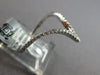 ESTATE WIDE .19CT DIAMOND 18KT WHITE GOLD 3D V SHAPE BUTTERFLY LOVE RING