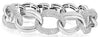 LARGE 7.17CT DIAMOND 14KT WHITE & ROSE GOLD CLASSIC OVAL LINK ETERNITY BRACELET